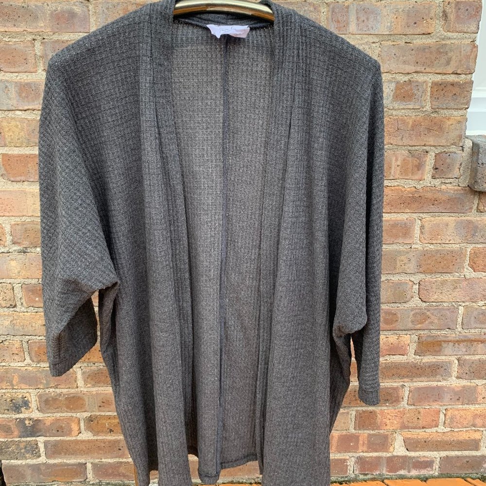 Sadie & Sage Women's Grey Open Cardigan, size Small